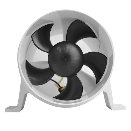 Attwood Turbo 4000 Series II Water-Resistant, In-Line Blower - 12V - White 1749-4